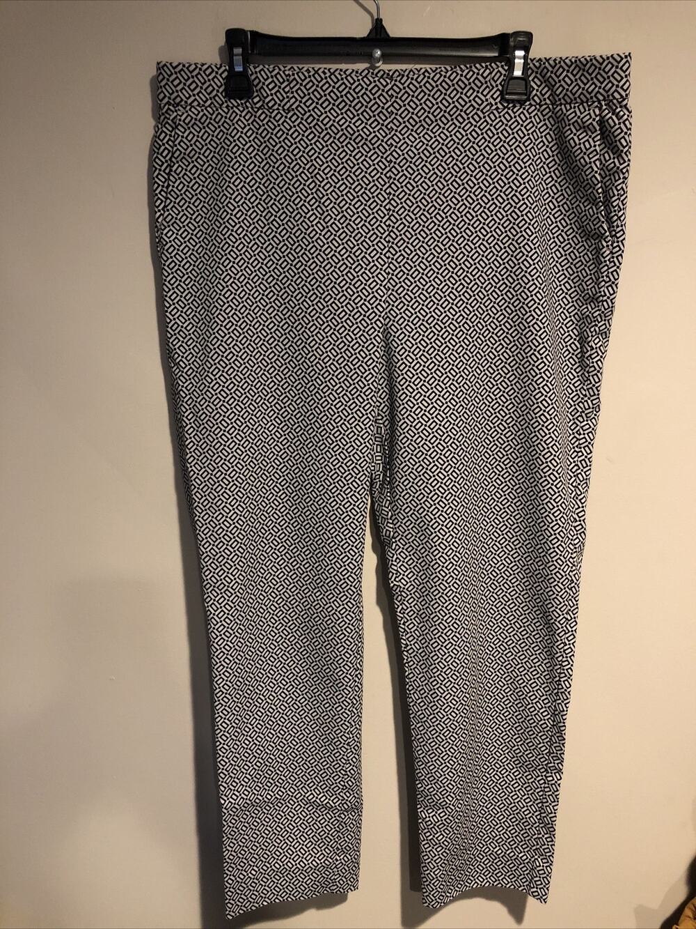 J Jill Gray Black Stretch Pants Essential Slim Ankle Pull On Mid Rise Sz 16